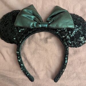 Sequin Mouse Ears Headband with Bow
